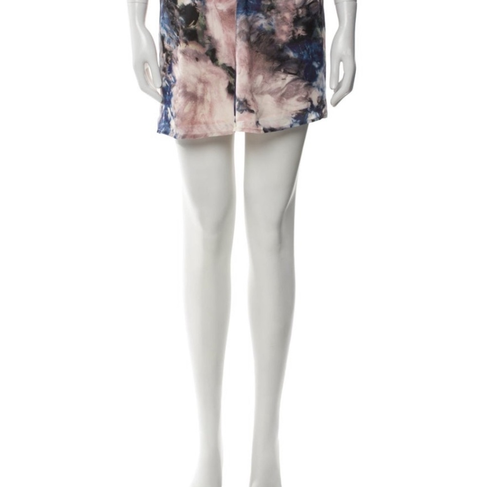 Haute Hippie 100% silk outer, with lining. Watercolor Blush and Navy